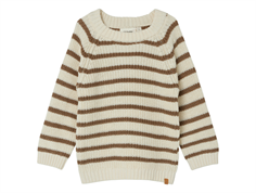 Lil Atelier birch striped pullover knit cotton